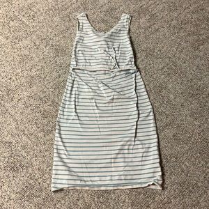 Nursing dress by boob